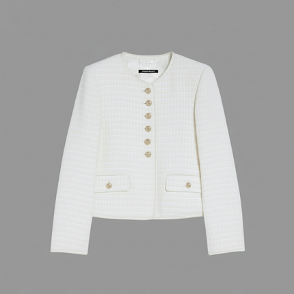 Giacca bon chic con bottone gioiello