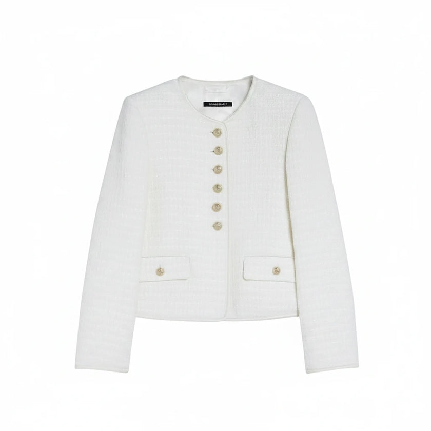 Giacca bon chic con bottone gioiello