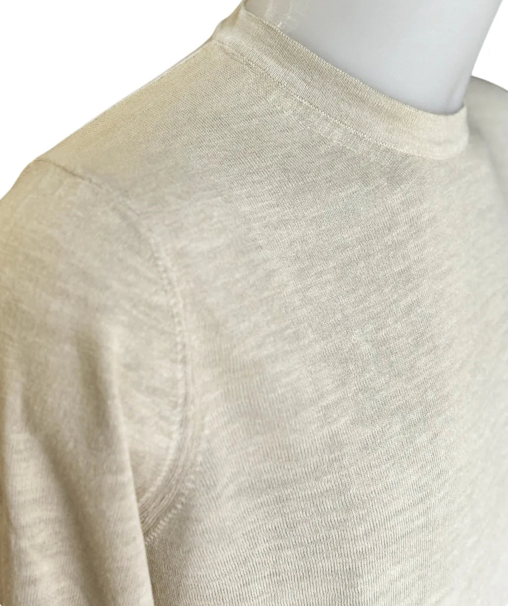 Maglia Uomo Girocollo a Manica Lunga in Lino con Effetto Fade RETOIS