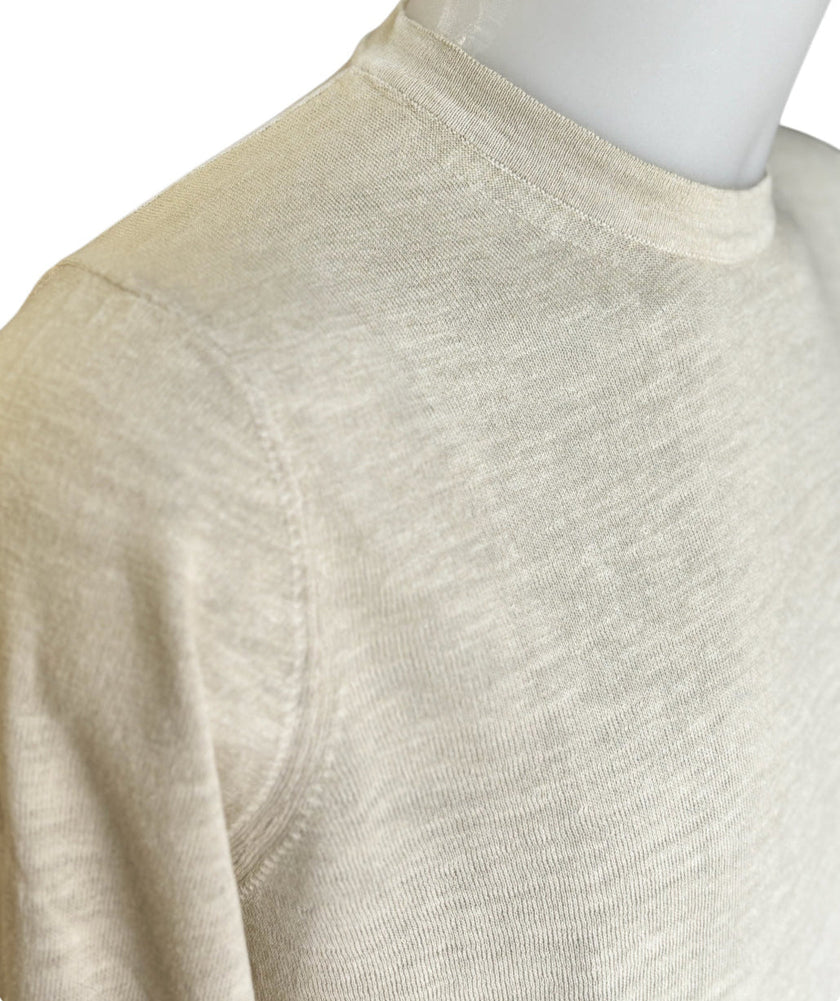 Maglia Uomo Girocollo a Manica Lunga in Lino con Effetto Fade RETOIS