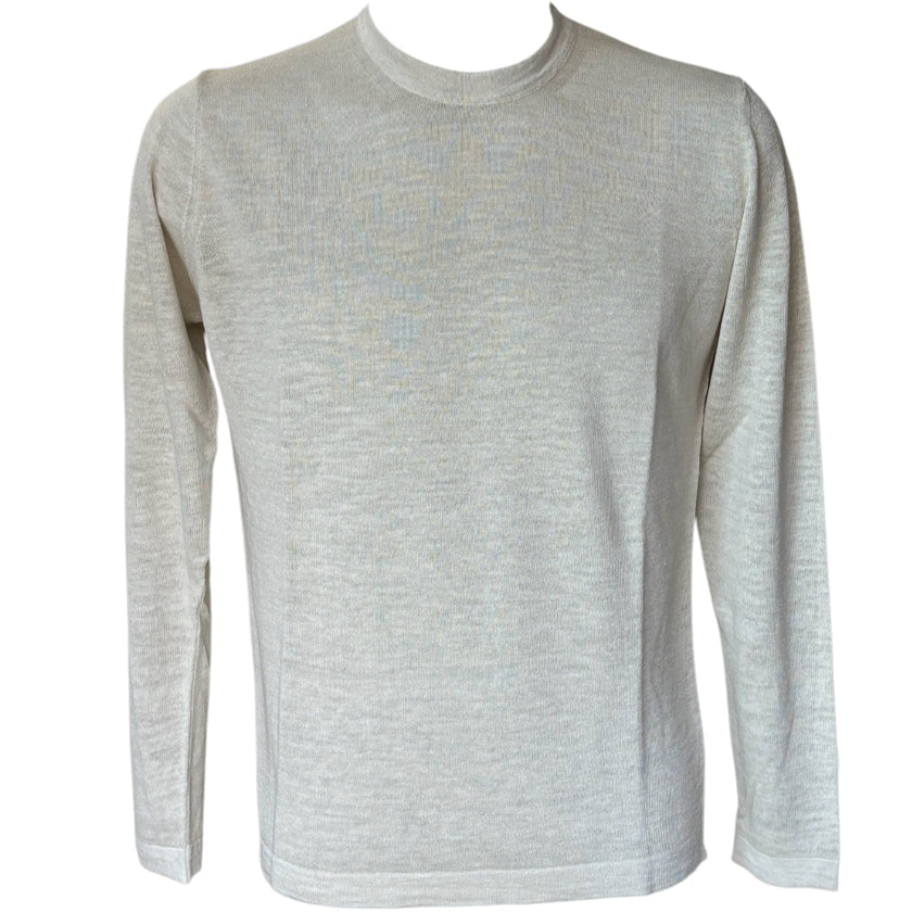 Maglia Uomo Girocollo a Manica Lunga in Lino con Effetto Fade RETOIS