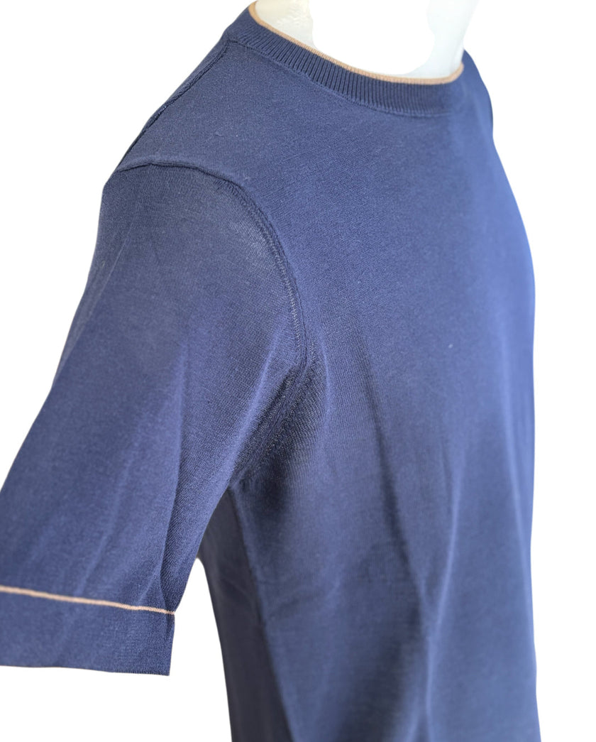 T-Shirt con Bordino a Contrasto RETOIS