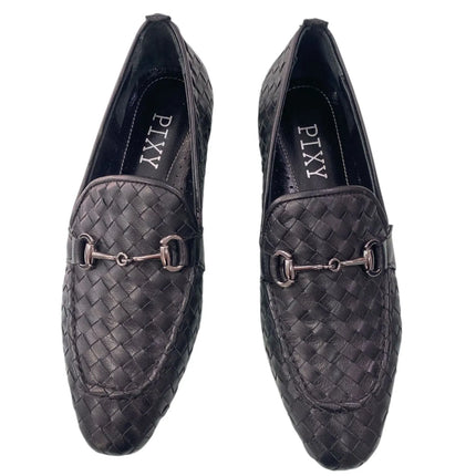 Mocassino intrecciato in pelle PIXY