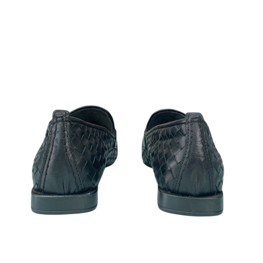 Mocassino intrecciato in pelle PIXY