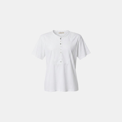 Maglia Girocollo con Bottoni
