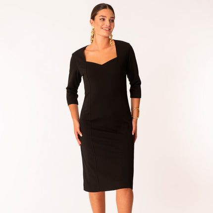 Abito Midi Tubino Scollo a Cuore MORE