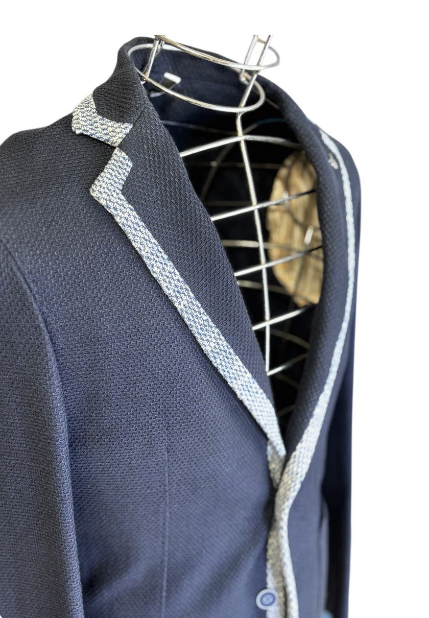 Giacca monopetto con bordini a contrasto BOTTEGA MARTINESE