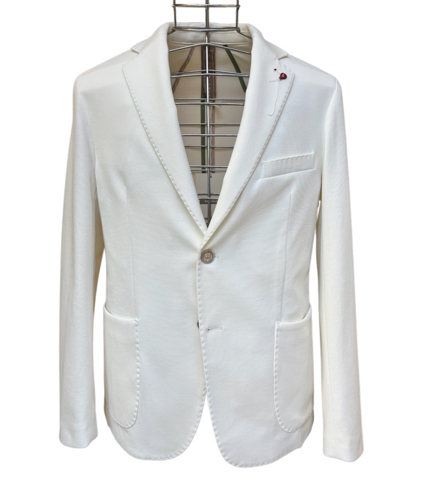 Giacca Slim Doppio Bottone con Tasca a Toppa e Rever Classico BERNESE