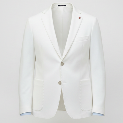 Giacca GI01 slim 2bottoni con tasca a toppa e rever classico