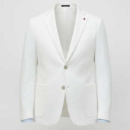 Giacca GI01 slim 2bottoni con tasca a toppa e rever classico