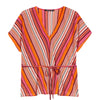 Maglia a Maniche Corte con Scollo a V e Cintura PENNYBLACK