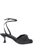 Sandalo aperto con tacco basso e strass WEBE