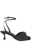 Sandalo aperto con tacco basso e strass WEBE