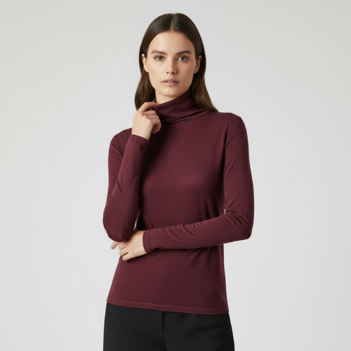 T-SHIRT 512107 COLLO ALTO 9% Cashmere