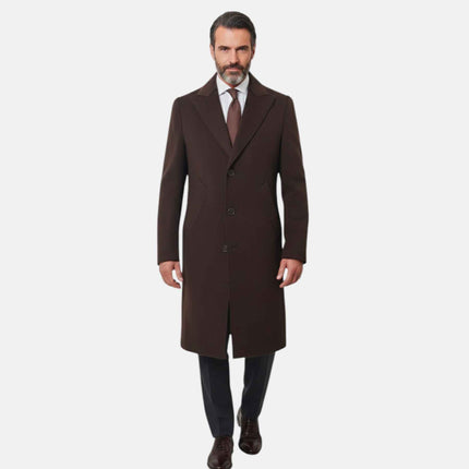 Cappotto lungo T409M5864 Taglio Vivo