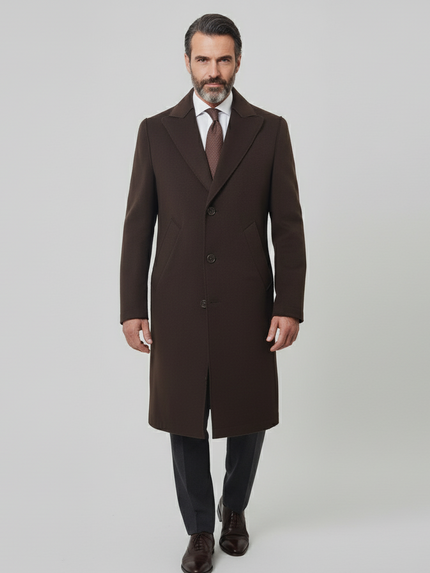 Cappotto lungo T409M5864 Taglio Vivo