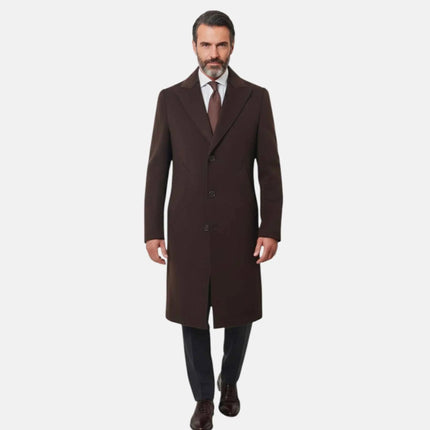 Cappotto lungo T409M5864 Taglio Vivo