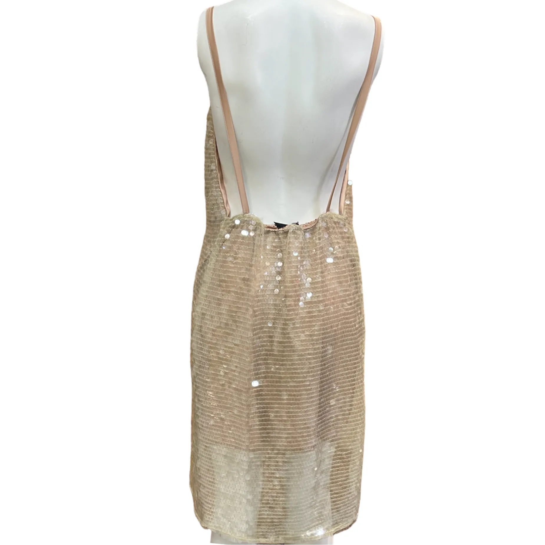 Abito corto in paillettes con schiena scoperta FELEPPA