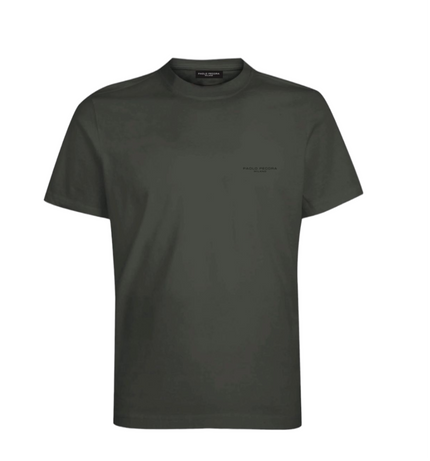 T-Shirt giro collo fit regolare con logo PAOLO PECORA