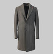 Cappotto CP05TPV250 Uomo Monopetto Tessuto Spigato Rever a Lancia