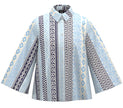 Camicia Fantasia Geometrica con Manica 3/4 Svasata EMME MARELLA