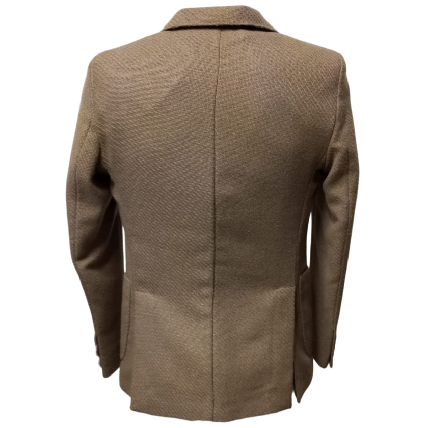 Giacca 93161 Slim 2 Bottoni Tessuto Diagonale