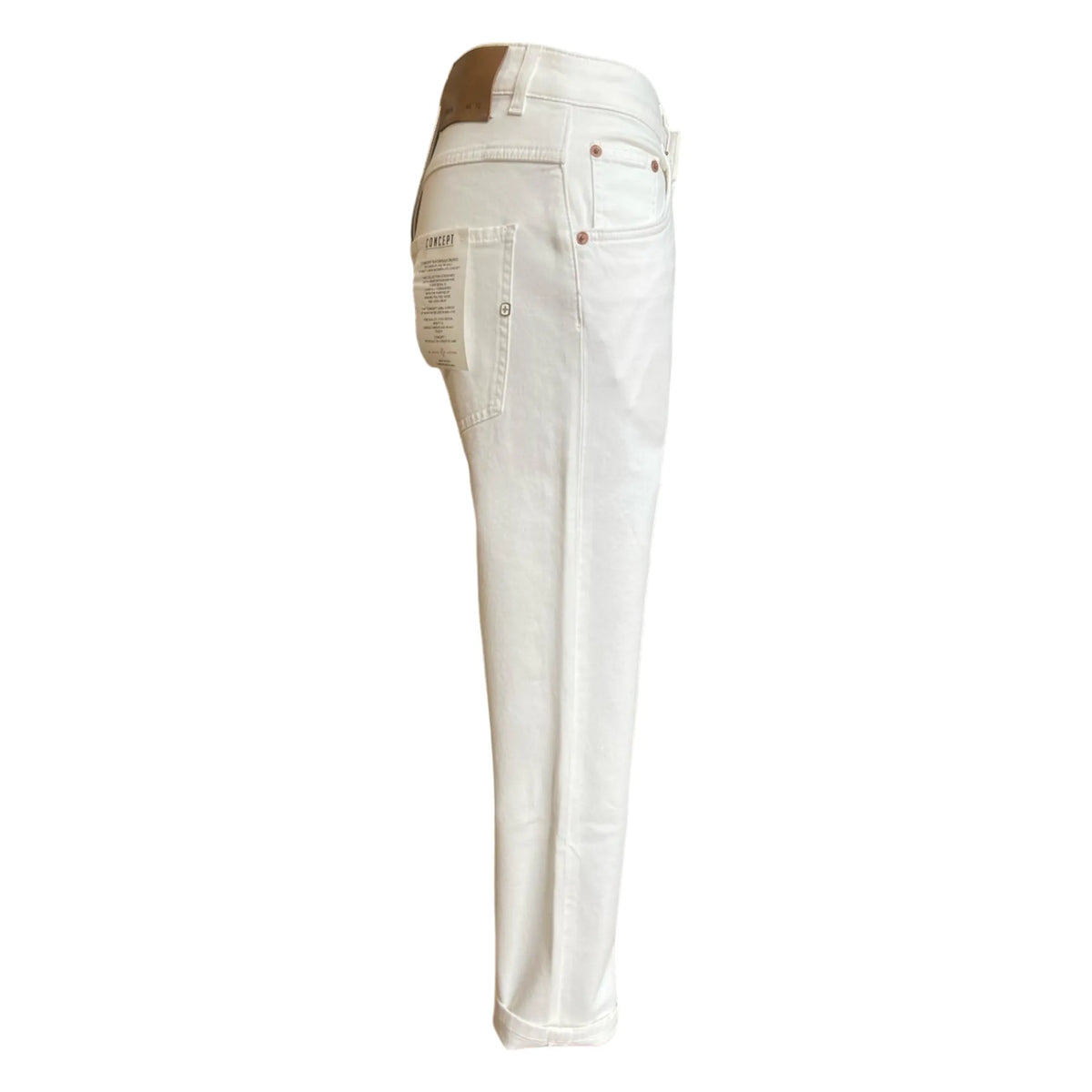 Jeans 5 Tsk Capsule Edition by Camouflage AR & J. CONCEPT CAMOUFLAGE, Bianco — dettaglio tessuto | WEMAX