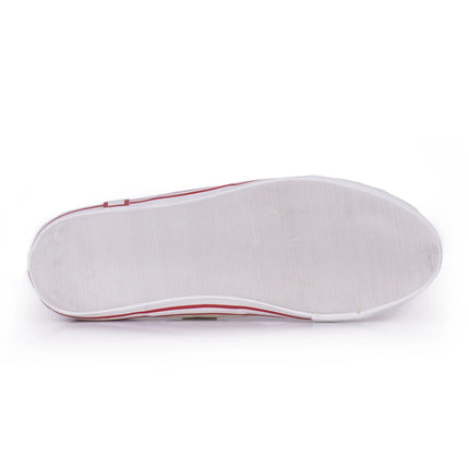 Sneakers bassa con motivo floreale DATE, Bianco — vista aggiuntiva 1 | WEMAX