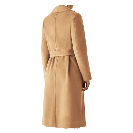Cappotto con cintura EMME MARELLA, Cammello — dettaglio tessuto | WEMAX