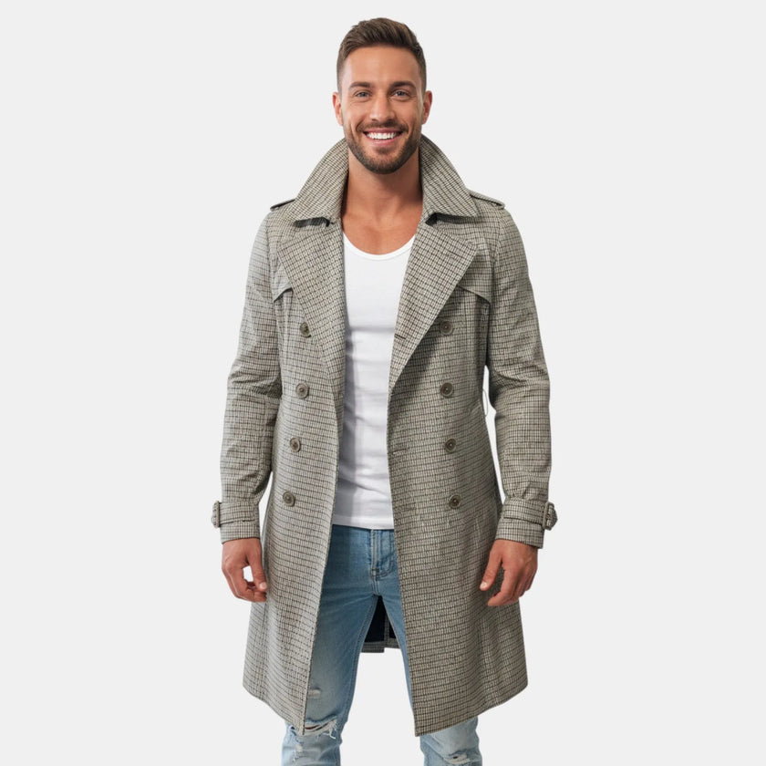 Trench  Doppio in Tessuto Spalmato 20 CAPPOTTI 20 CAPPELLI — vista frontale | WEMAX
