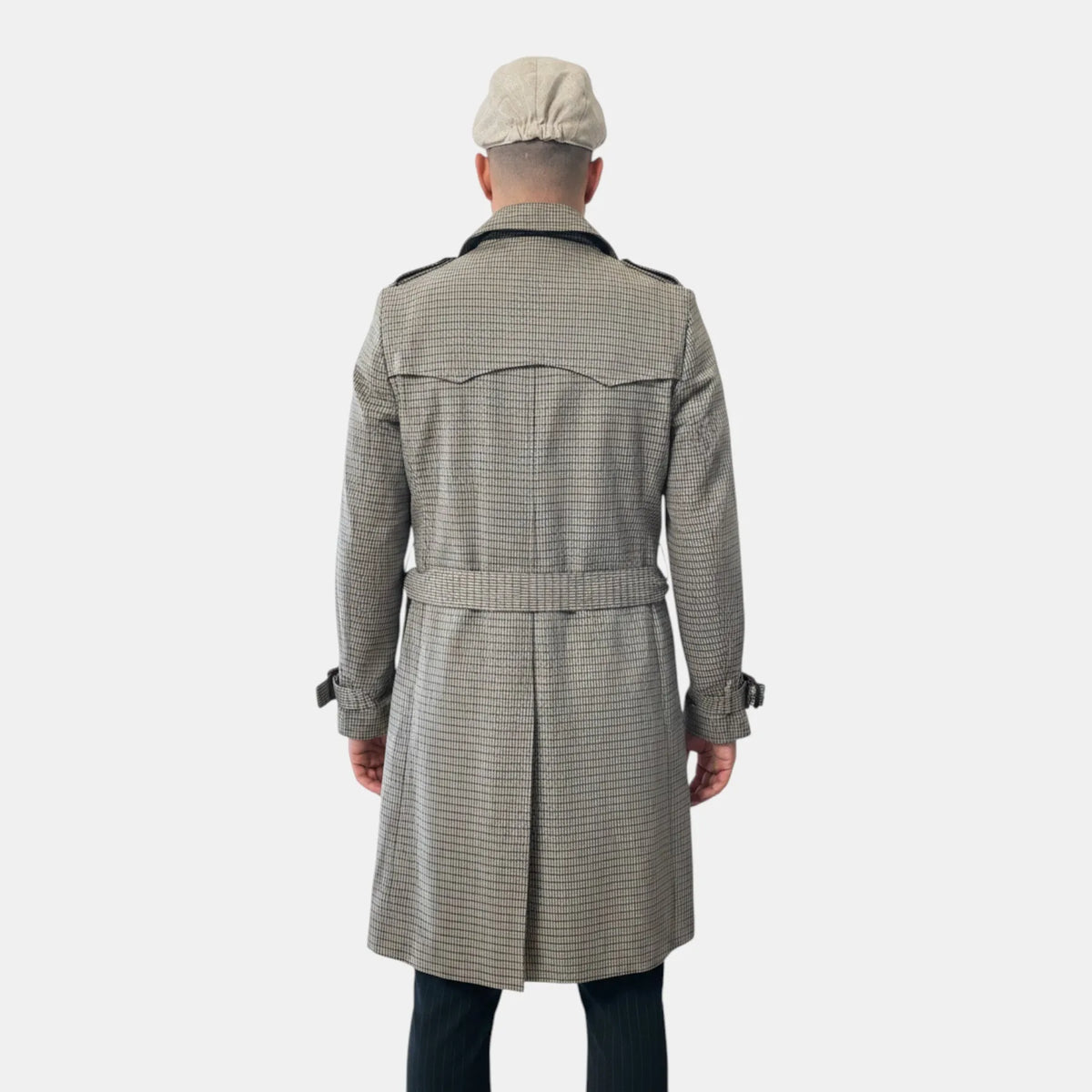 Trench  Doppio in Tessuto Spalmato 20 CAPPOTTI 20 CAPPELLI — dettaglio tessuto | WEMAX