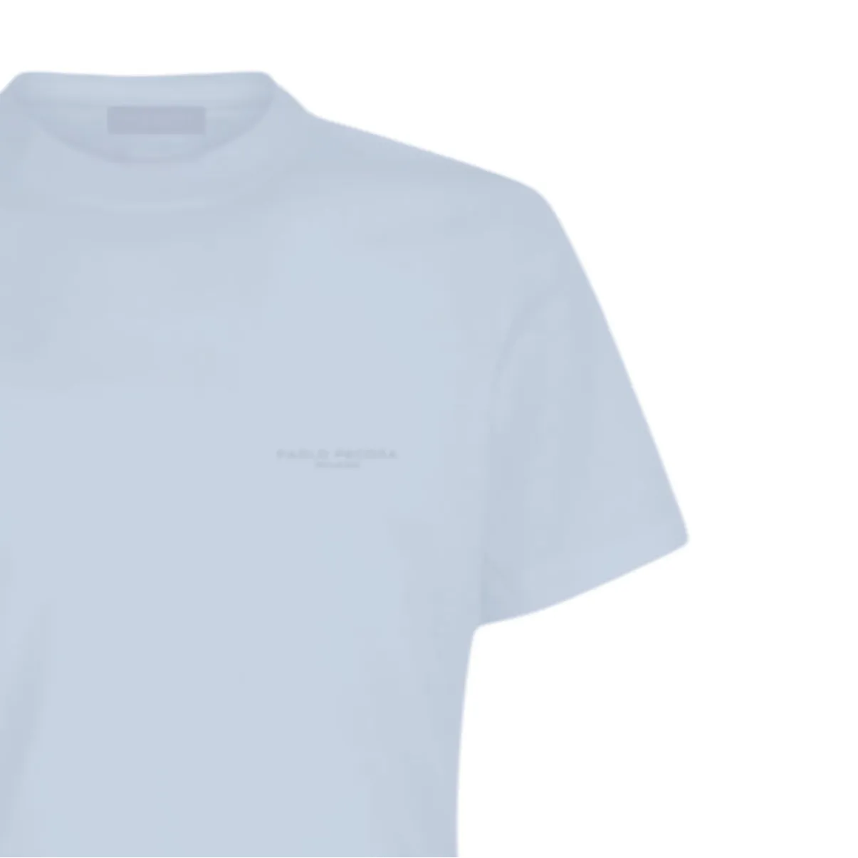 T-Shirt giro collo fit regolare con logo PAOLO PECORA