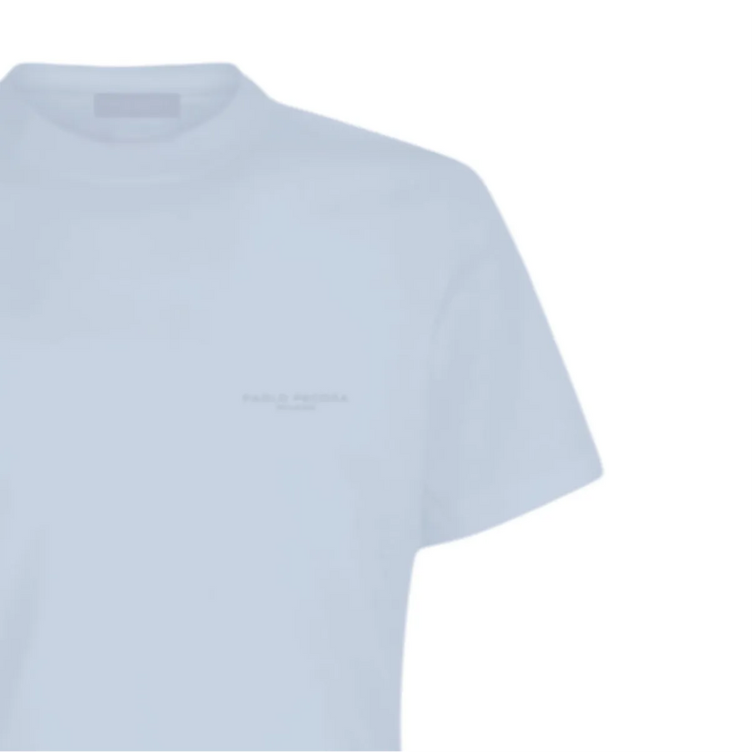 T-Shirt giro collo fit regolare con logo PAOLO PECORA