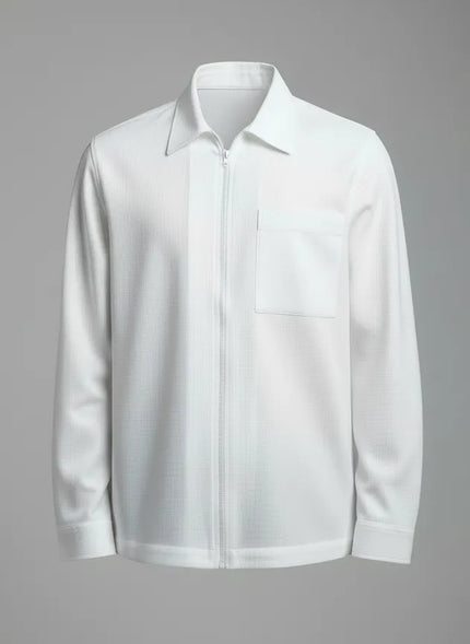CAMICIA 3377 Allarme FIT RELAXED CON ZIP ALTATENSIONE — vista frontale | WEMAX