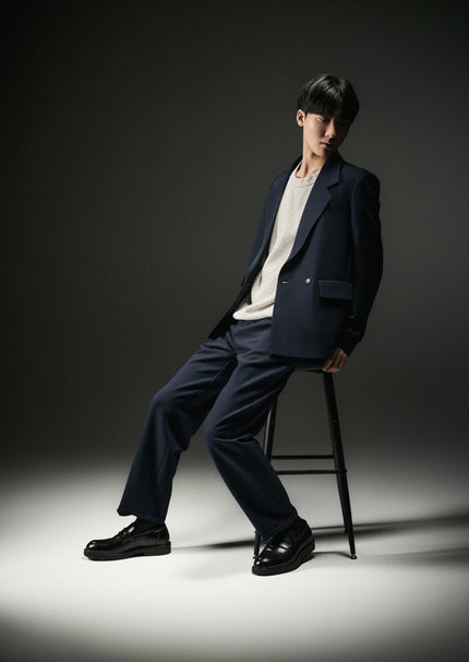 GIACCA 1583Z Batteria SEMI DOPPIO PETTO RELAXED