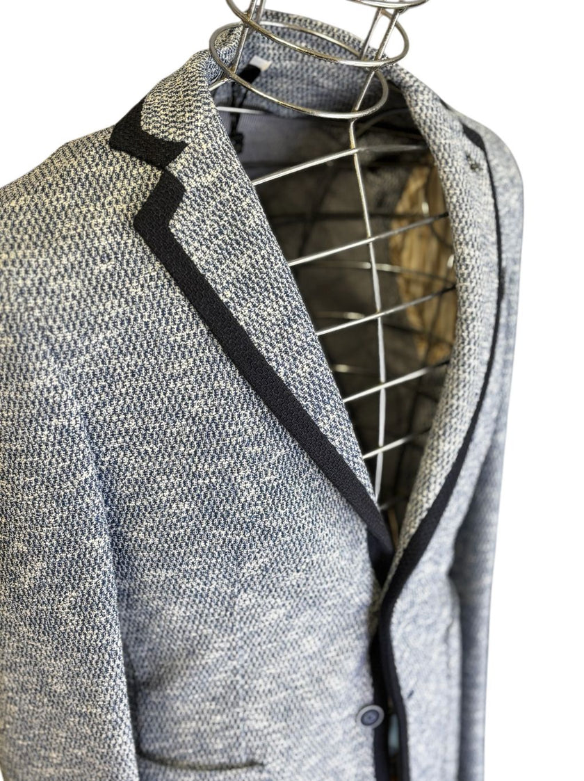 Giacca monopetto con bordini a contrasto BOTTEGA MARTINESE