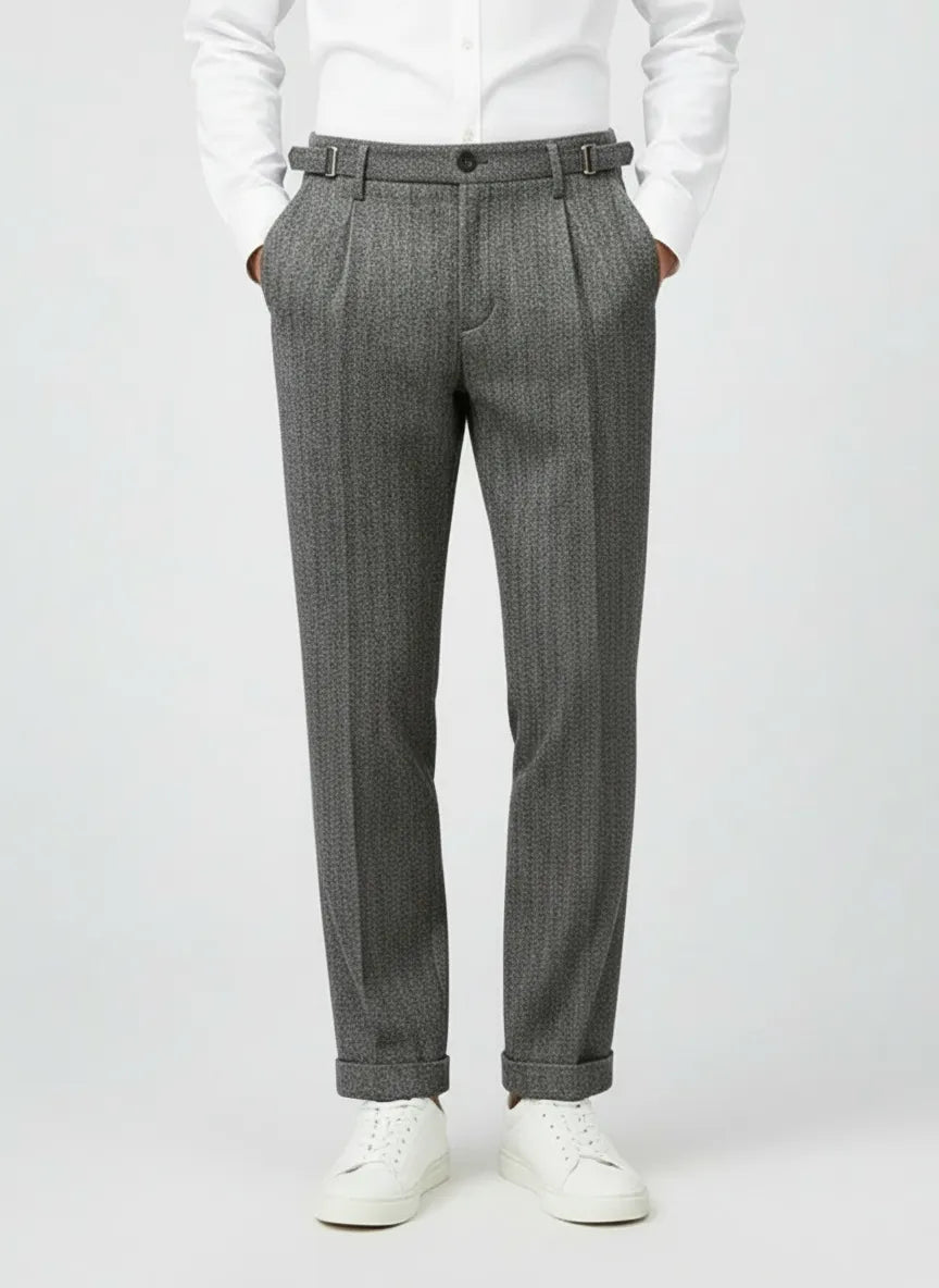 PANTALONE 2651R Volo SPIGATO CON FIBBIE ALTATENSIONE — dettaglio tessuto | WEMAX