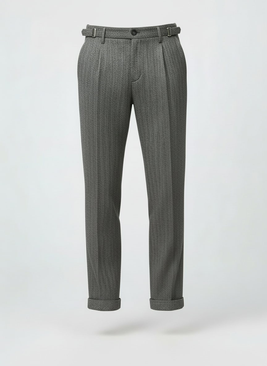 PANTALONE 2651R Volo SPIGATO CON FIBBIE