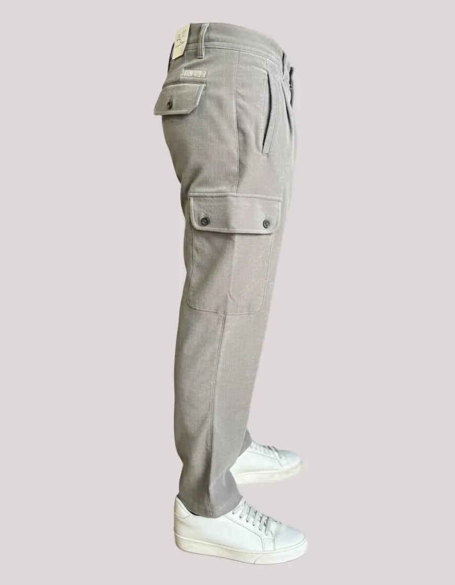 Pantalone 2669y campiglio cargo in velluto ALTATENSIONE — vista retro/laterale | WEMAX