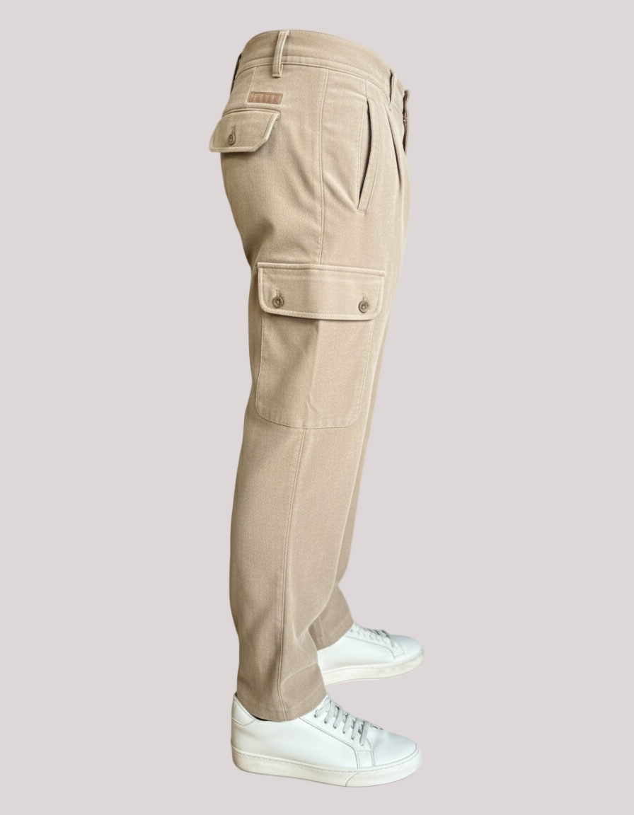 Pantalone 2669y campiglio cargo in velluto ALTATENSIONE — vista retro/laterale | WEMAX