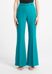 Pantalone taglio flare in envers satin opaco PENNYBLACK