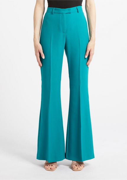 Pantalone taglio flare in envers satin opaco PENNYBLACK