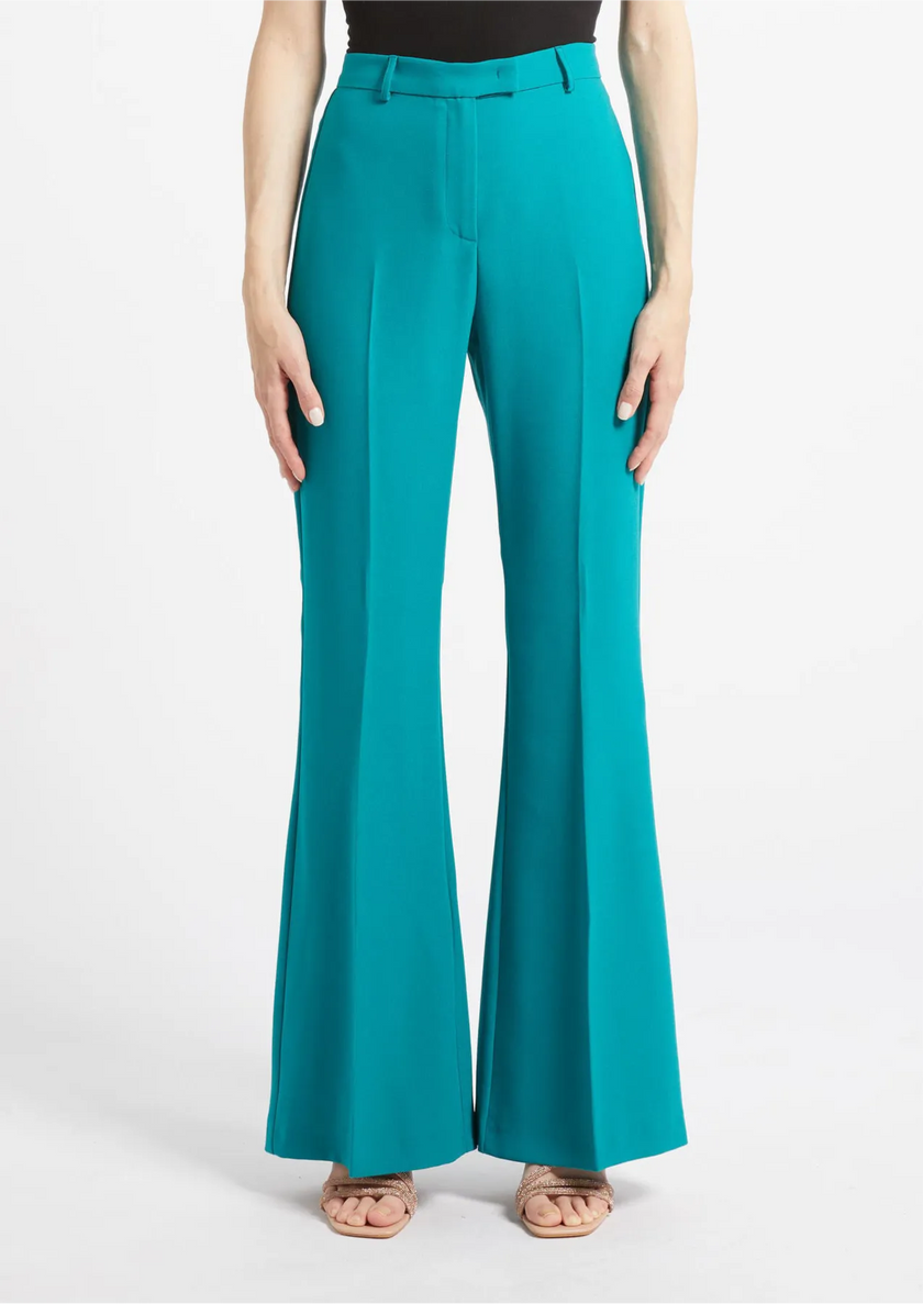 Pantalone taglio flare in envers satin opaco PENNYBLACK