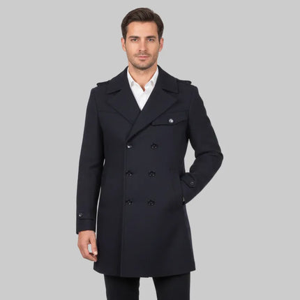 Cappotto 0463106384 Doppio Petto Pattine alle Spalle