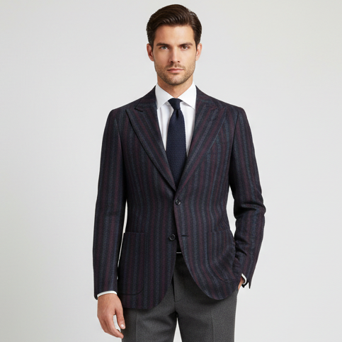 Giacca G10224 2 Bottoni Gessata