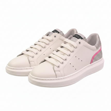 Sneakers in pelle fondo light