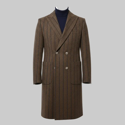Cappotto BSCT0038LEONE doppio petto a righe