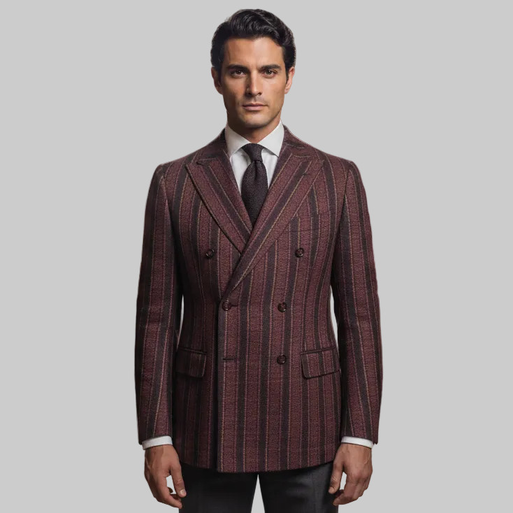 Giacca FF3896 Doppio Petto Gessata