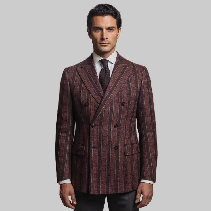 Giacca FF3896 Doppio Petto Gessata