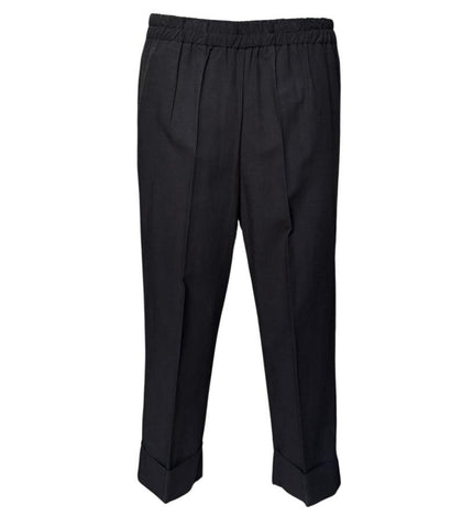 Pantalone 3080G2348 con elastico in vita e risvolto GIULIA VALLI WOMAN